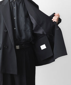 ジャケット・アウター ssstein DOUBLE BREASTED BLAZER BLACK S ssstein / シュタイン】DOUBLE BREASTED BLAZER - BLACK | 公式通販