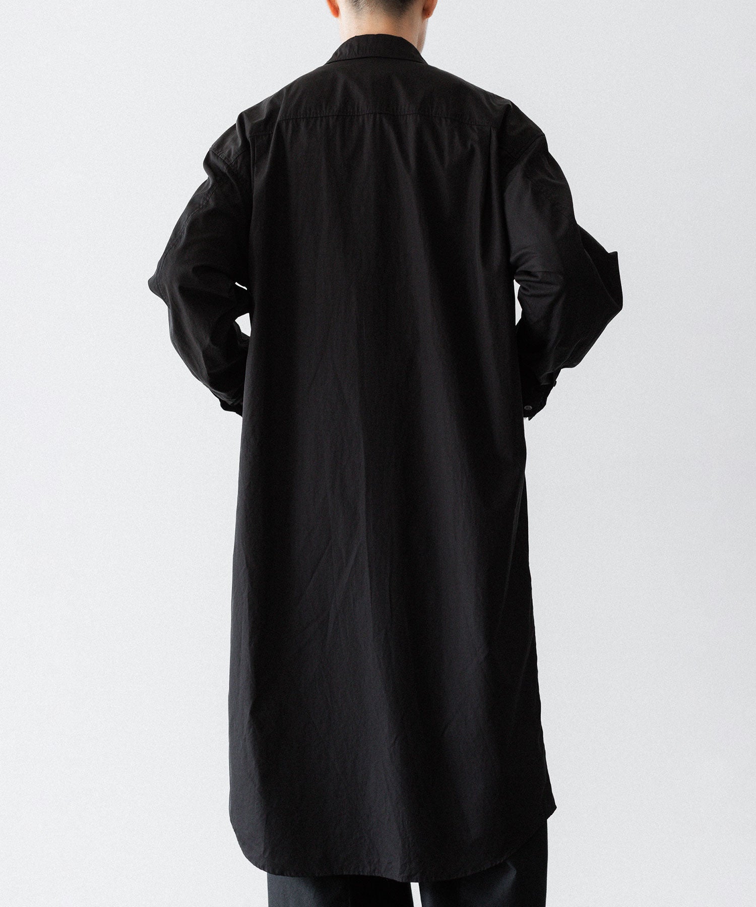 VEIN ヴェインの140/2 GIZA BROAD LONG SHIRT - BLACKの公式通販サイトsession福岡セレクトショップ