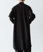 画像をギャラリービューアに読み込む, VEIN ヴェインの140/2 GIZA BROAD LONG SHIRT - BLACKの公式通販サイトsession福岡セレクトショップ
