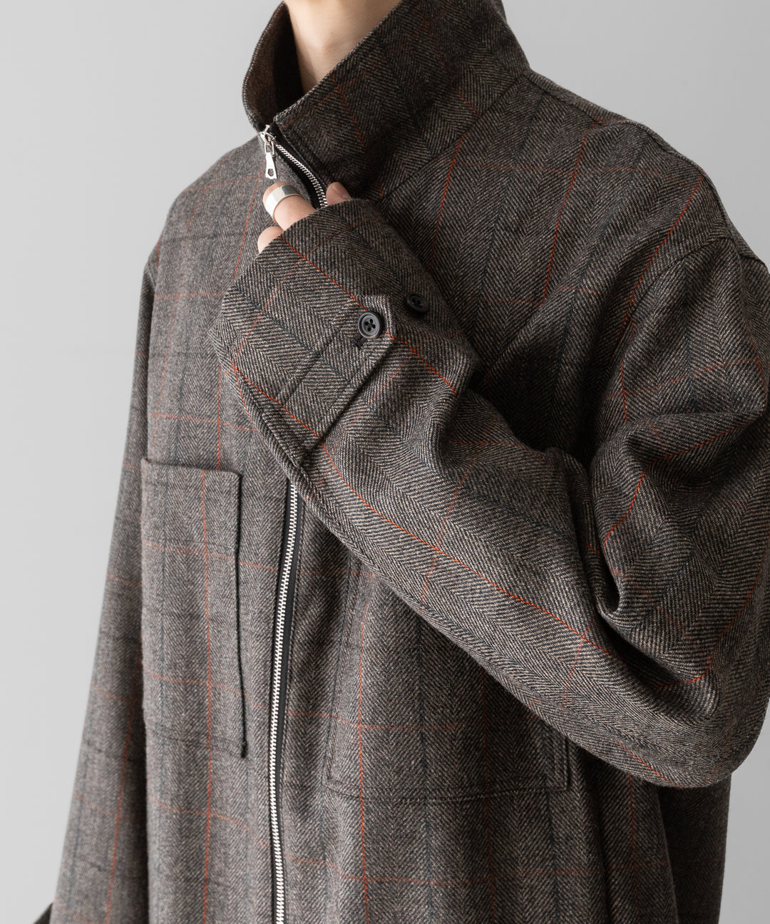 ssstein(シュタイン)の24AWコレクション DRIZZLER ZIP UP JACKET - GLEN CHECK 公式通販サイトsession福岡セレクトショップ