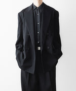 画像をギャラリービューアに読み込む, ssstein(シュタイン)のDOUBLE BREASTED BLAZER - BLACKの公式通販サイトsession福岡セレクトショップ
