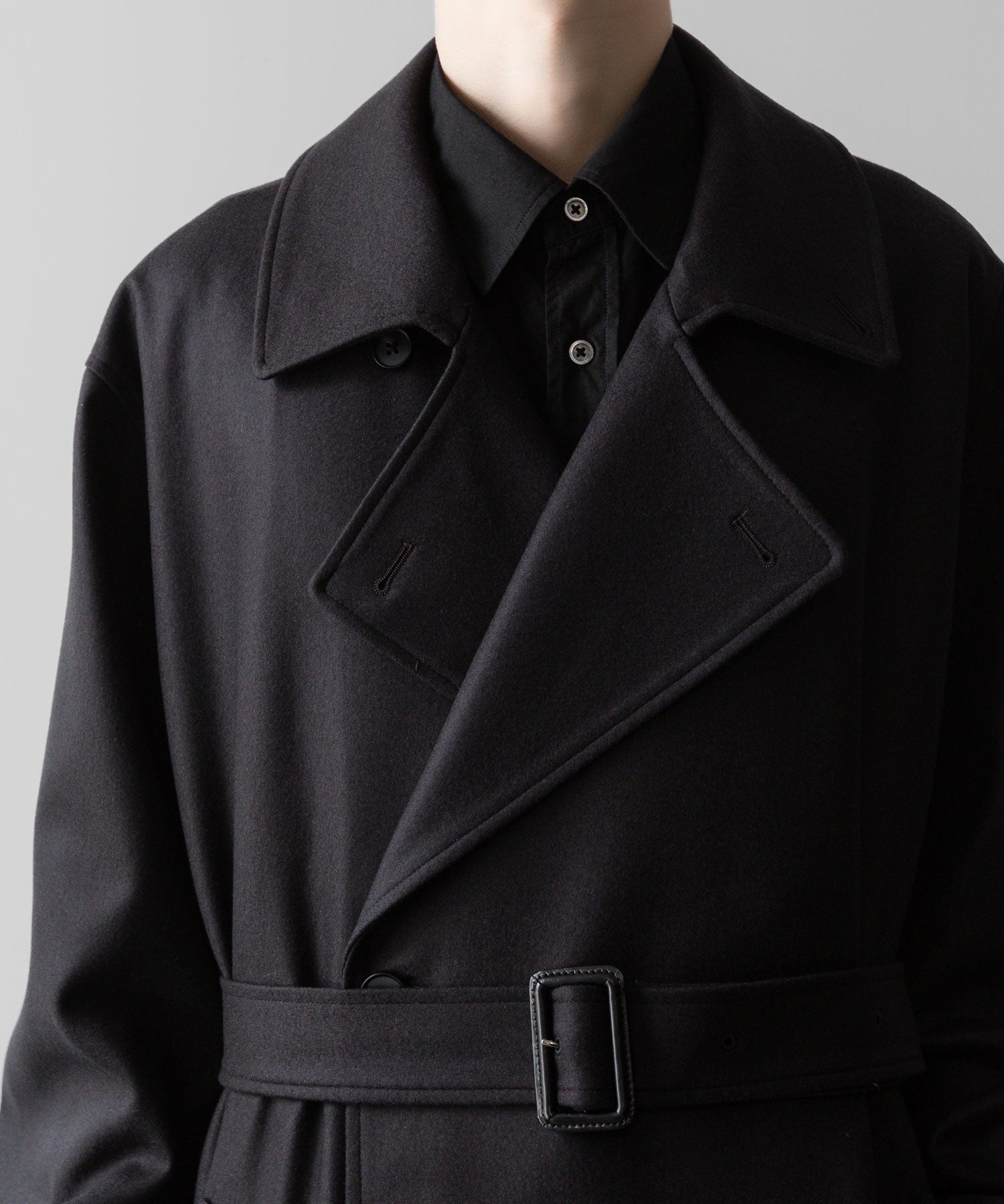 ssstein(シュタイン)の24AWコレクション OVERSIZED DOUBLE BREASTED COAT - DARK CHARCOAL 公式通販サイトsession福岡セレクトショップ