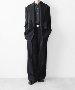 ssstein / シュタイン】DOUBLE BREASTED BLAZER - BLACK | 公式通販