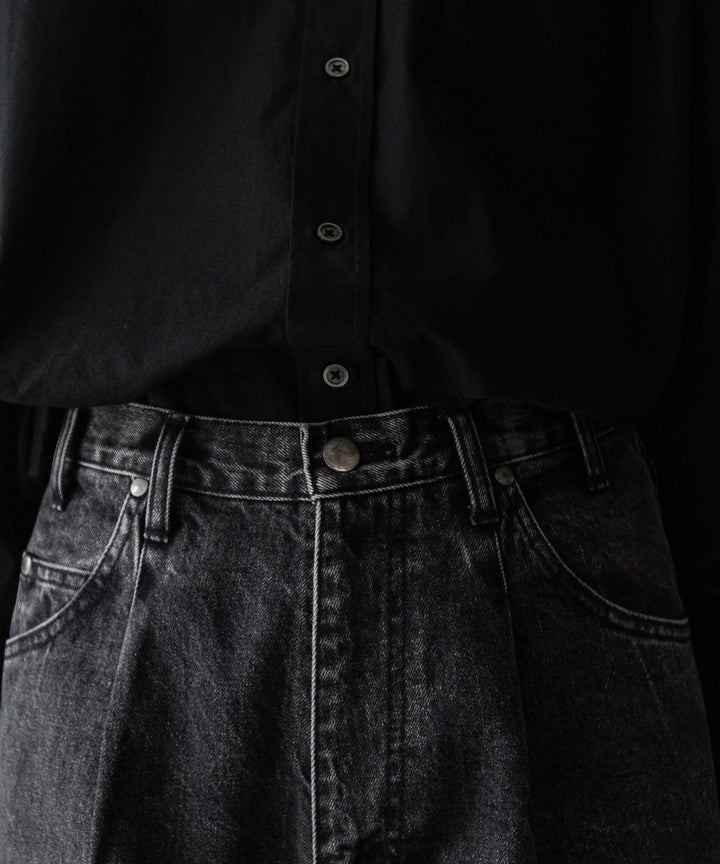 stein(シュタイン)の24SSコレクションCHEMICAL BLEACHED DENIM JEANSのBLACK
