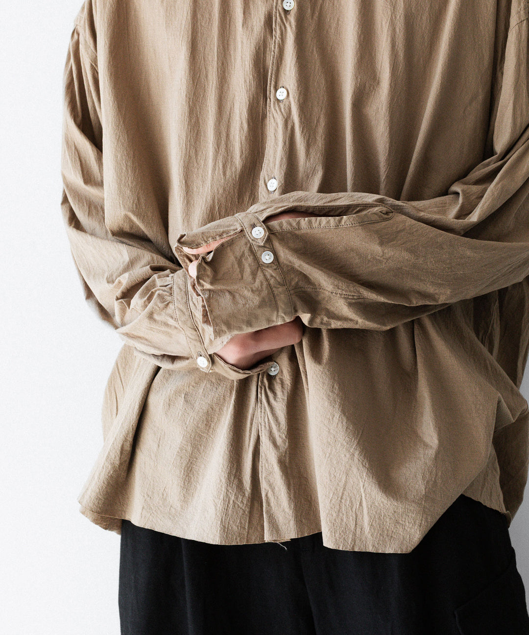 KANEMASA PHIL. カネマサフィルの46G ECLIPSE SHIRTのKHAKI BEIGE公式通販サイトsession福岡セレクトショップ