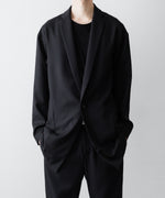 画像をギャラリービューアに読み込む, ato(アトウ)のONE BUTTON DEEP V-ZONE JACKET - BLACKの公式通販サイトsession福岡セレクトショップ
