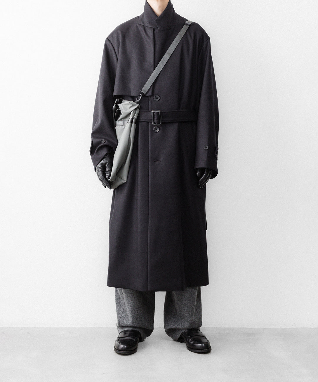 ssstein(シュタイン)のWOOL MELTON LAY CHESTER COAT - DARK CHARCOALの公式通販サイトsession福岡セレクトショップ