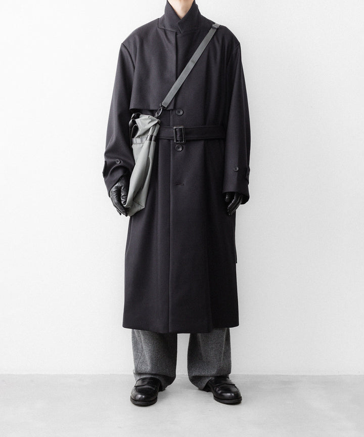 ssstein(シュタイン)のWOOL MELTON LAY CHESTER COAT - DARK CHARCOALの公式通販サイトsession福岡セレクトショップ