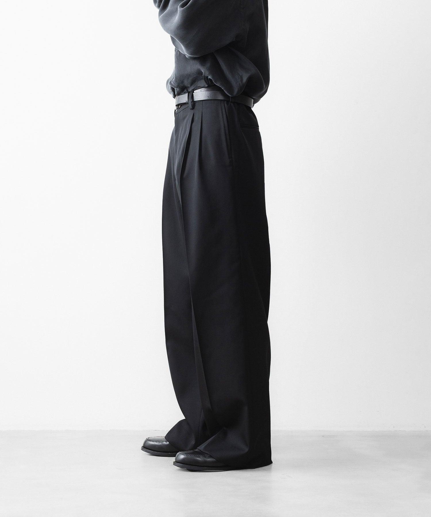 ssstein / シュタイン】EASY LONG WIDE TROUSERS - BLACK | 公式通販
