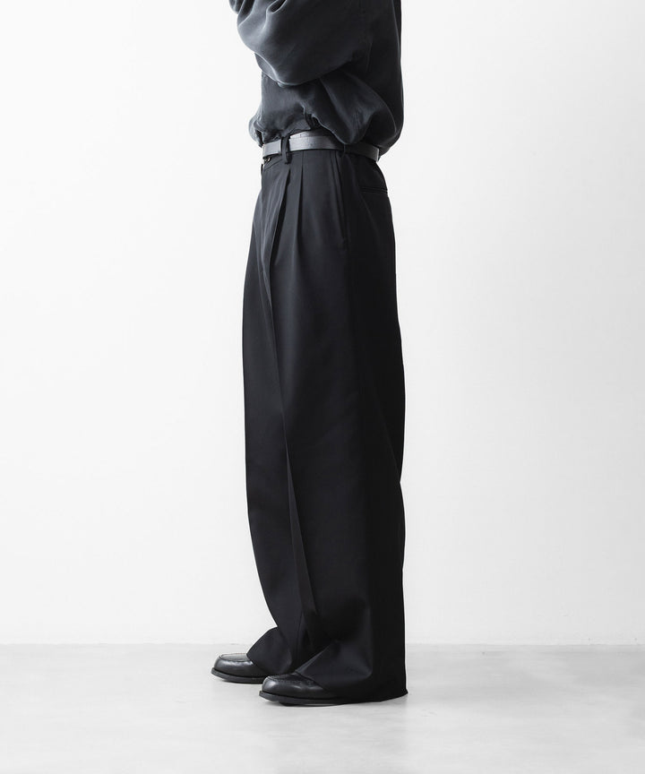 ssstein(シュタイン)のEASY LONG WIDE TROUSERS - BLACKの公式通販サイトsession福岡セレクトショップ