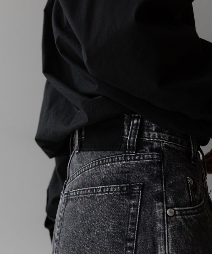 stein(シュタイン)の24SSコレクションCHEMICAL BLEACHED DENIM JEANSのBLACK