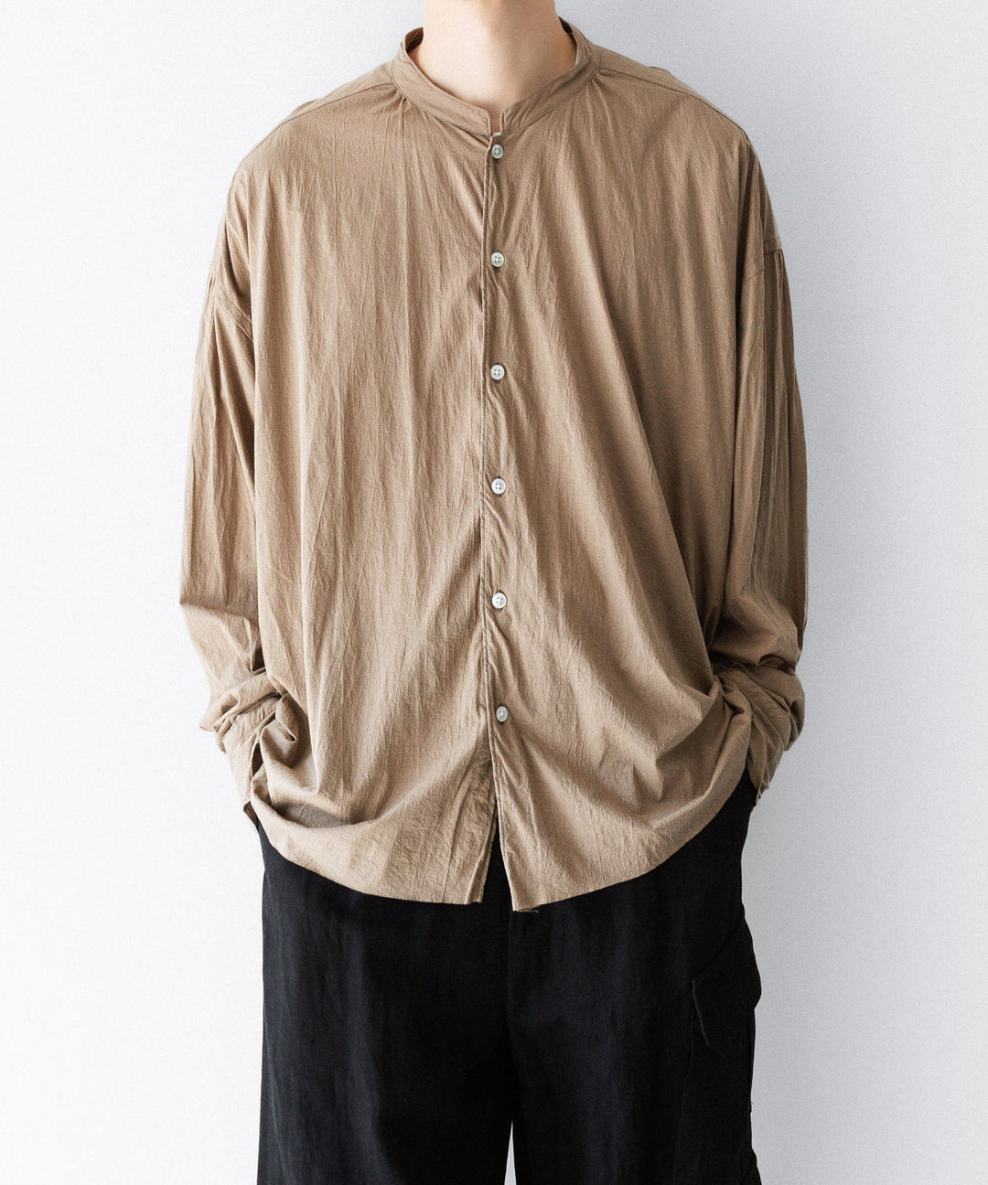 KANEMASA PHIL. カネマサフィルの46G ECLIPSE SHIRTのKHAKI BEIGE公式通販サイトsession福岡セレクトショップ
