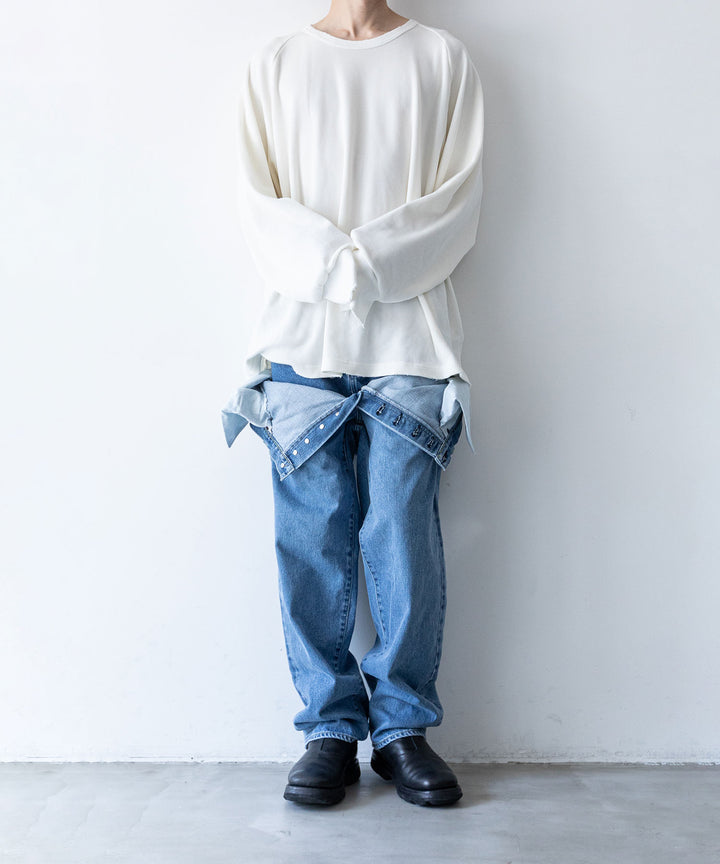 stein(シュタイン)の23AWコレクションTIMELESS LAYERED DENIM JEANSのINDIGO