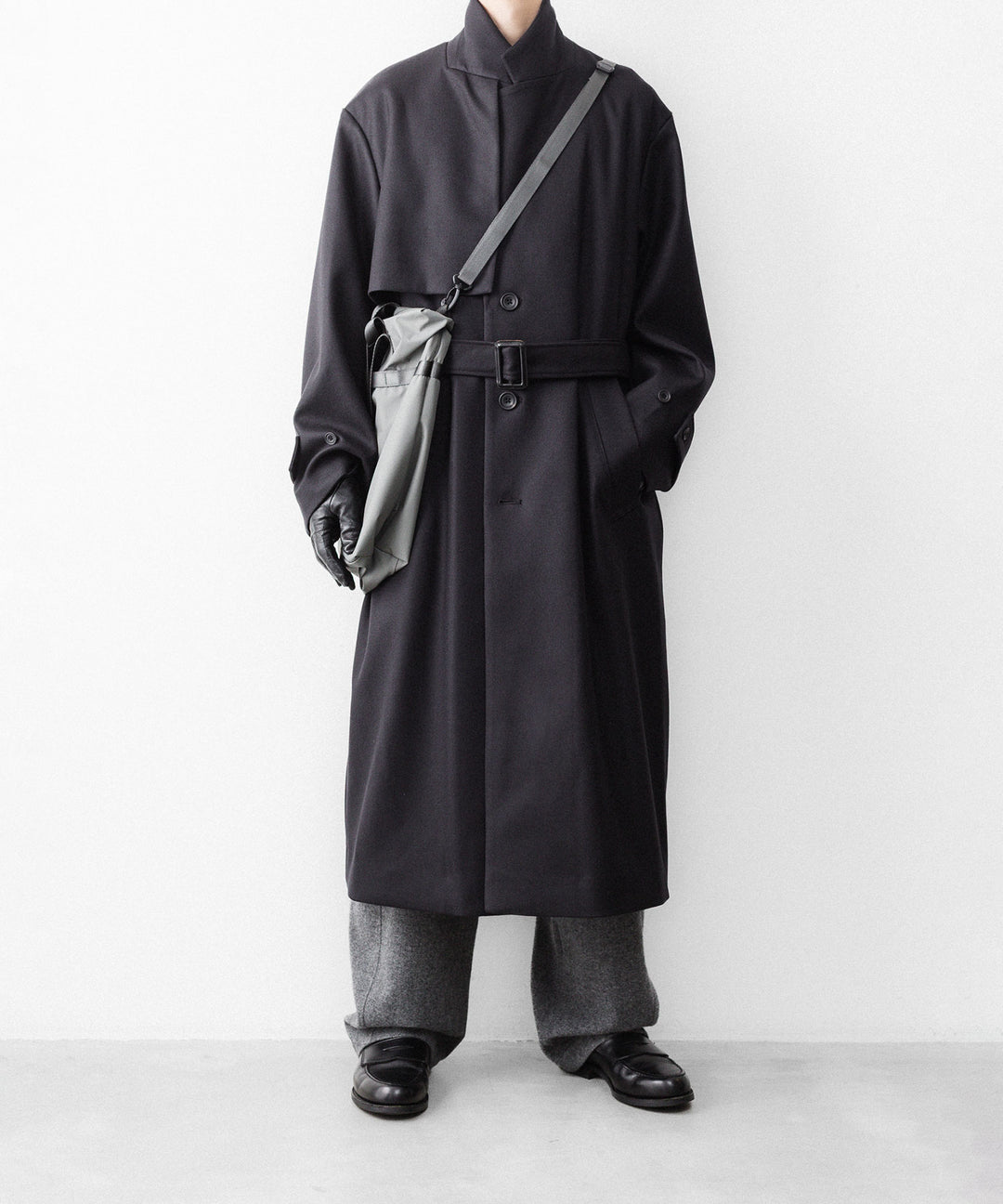 ssstein(シュタイン)のWOOL MELTON LAY CHESTER COAT - DARK CHARCOALの公式通販サイトsession福岡セレクトショップ
