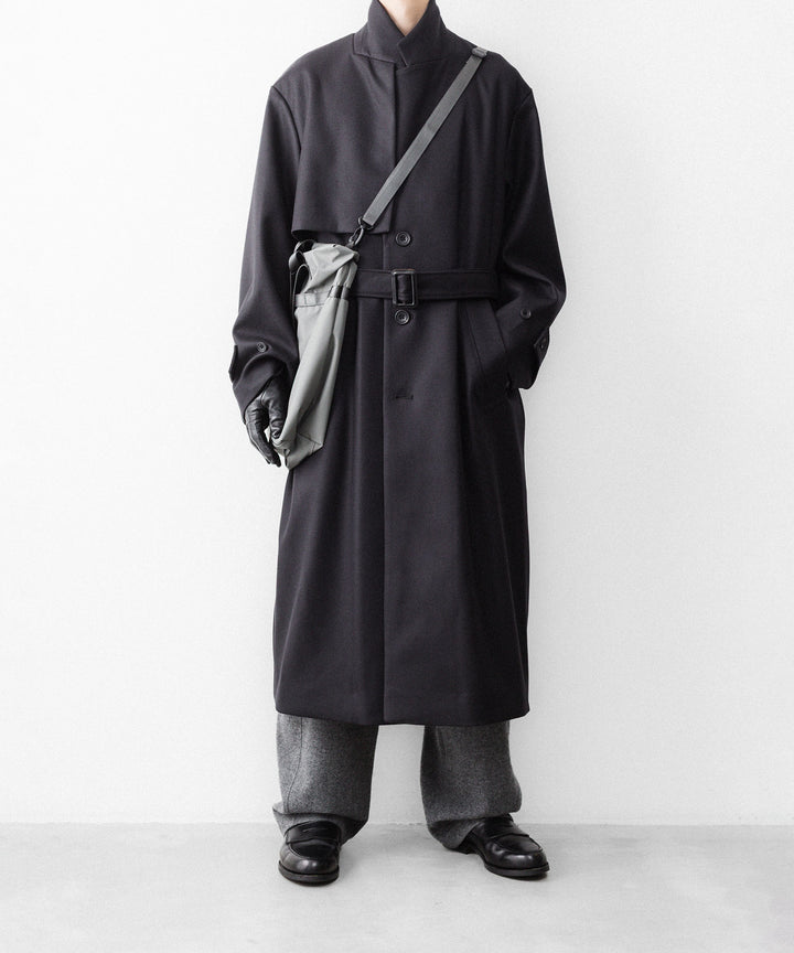 ssstein(シュタイン)のWOOL MELTON LAY CHESTER COAT - DARK CHARCOALの公式通販サイトsession福岡セレクトショップ
