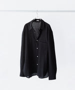 画像をギャラリービューアに読み込む, phebus フィーバス WOOL AMUNZEN SHIRTのBLACK 公式通販サイトsession福岡セレクトショップ
