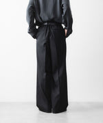 画像をギャラリービューアに読み込む, ssstein(シュタイン)のEASY LONG WIDE TROUSERS - BLACKの公式通販サイトsession福岡セレクトショップ
