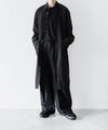 【 VEIN 】140/2 GIZA BROAD LONG SHIRT - BLACK