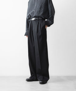 ssstein / シュタイン】EASY LONG WIDE TROUSERS - BLACK | 公式通販