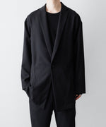 画像をギャラリービューアに読み込む, ato(アトウ)のONE BUTTON DEEP V-ZONE JACKET - BLACKの公式通販サイトsession福岡セレクトショップ
