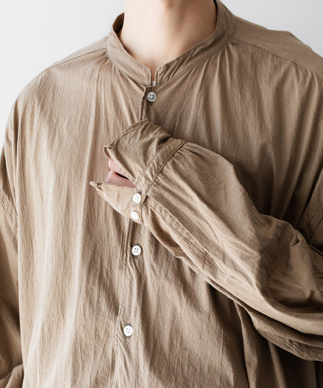 KANEMASA PHIL. カネマサフィルの46G ECLIPSE SHIRTのKHAKI BEIGE公式通販サイトsession福岡セレクトショップ