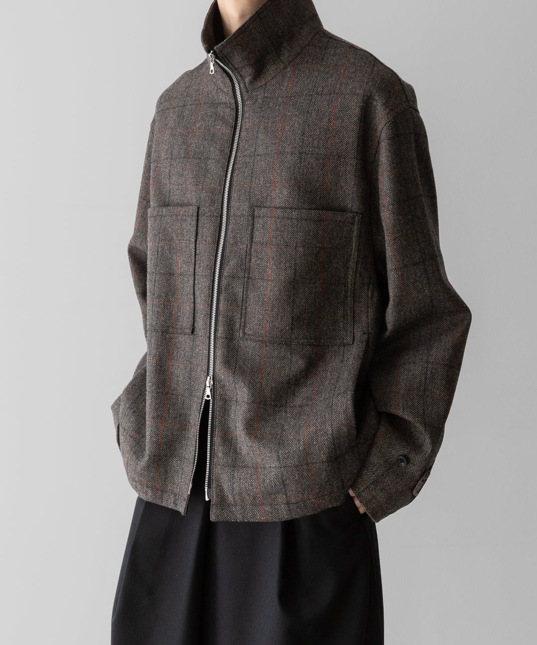 ssstein(シュタイン)の24AWコレクション DRIZZLER ZIP UP JACKET - GLEN CHECK 公式通販サイトsession福岡セレクトショップ