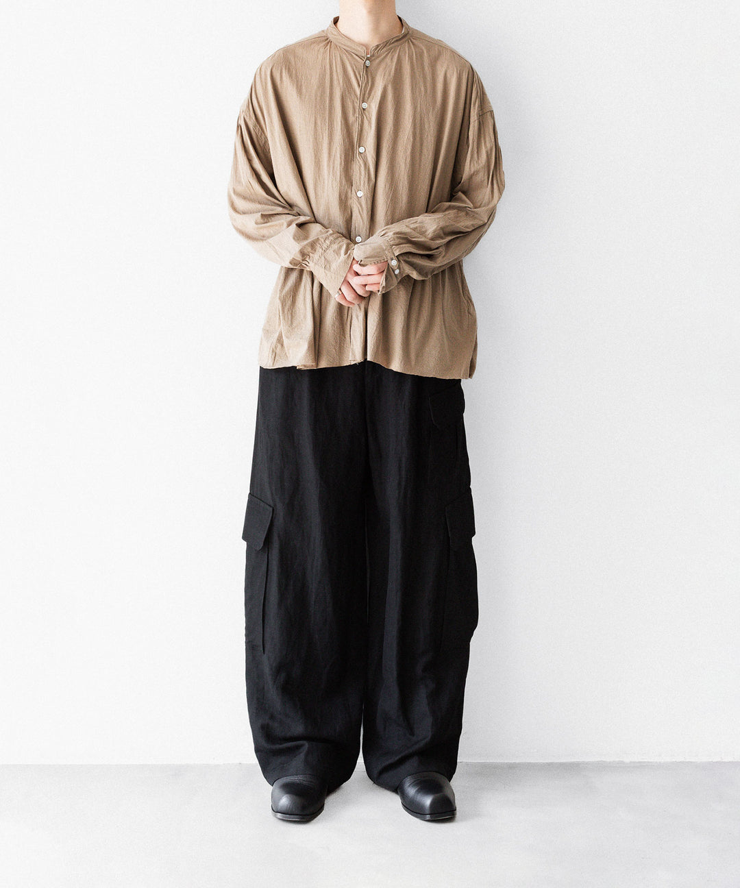 KANEMASA PHIL. カネマサフィルの46G ECLIPSE SHIRTのKHAKI BEIGE公式通販サイトsession福岡セレクトショップ