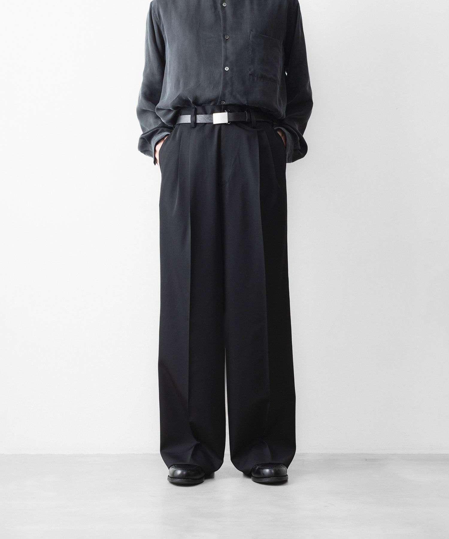 ssstein / シュタイン】EASY LONG WIDE TROUSERS - BLACK | 公式通販