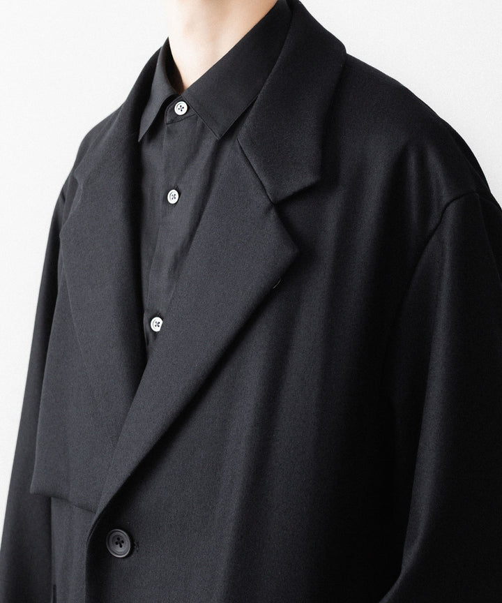 ssstein(シュタイン)のWOOL MELTON LAY CHESTER COAT - BLACKの公式通販サイトsession福岡セレクトショップ