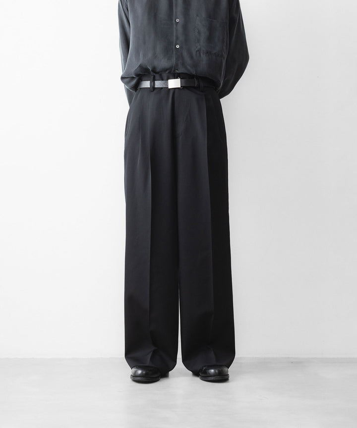 ssstein(シュタイン)のEASY LONG WIDE TROUSERS - BLACKの公式通販サイトsession福岡セレクトショップ