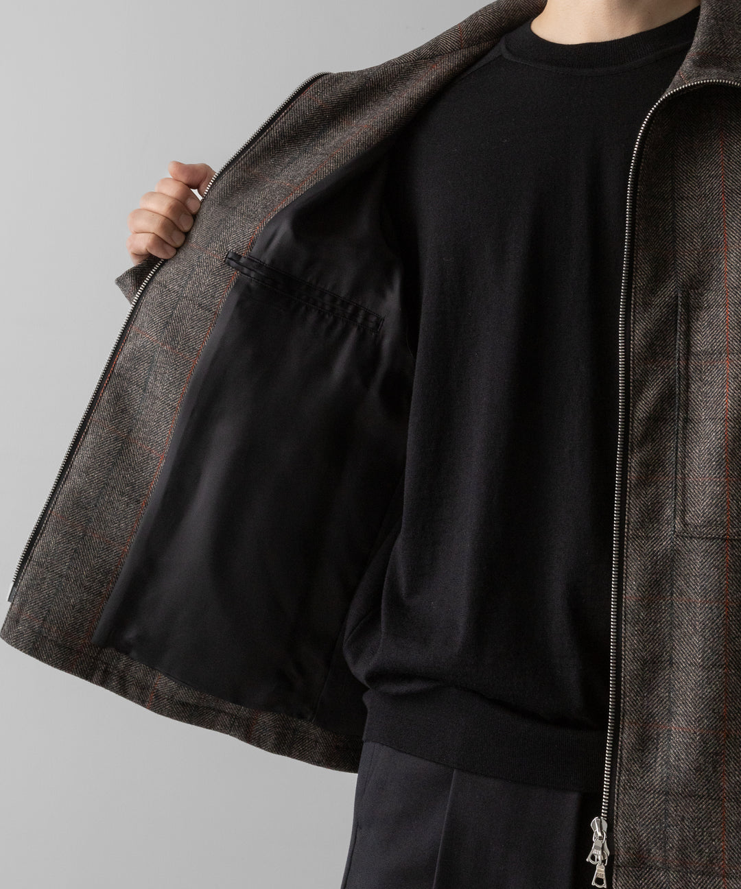 ssstein(シュタイン)の24AWコレクション DRIZZLER ZIP UP JACKET - GLEN CHECK 公式通販サイトsession福岡セレクトショップ