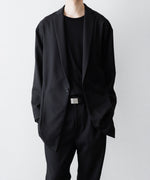 画像をギャラリービューアに読み込む, ato(アトウ)のONE BUTTON DEEP V-ZONE JACKET - BLACKの公式通販サイトsession福岡セレクトショップ
