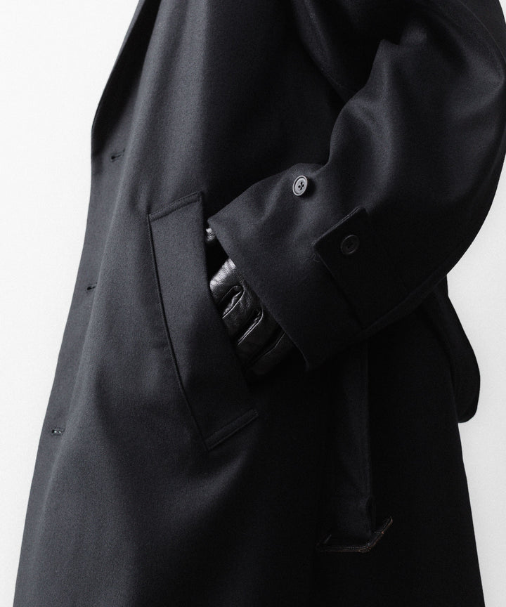 ssstein(シュタイン)のWOOL MELTON LAY CHESTER COAT - BLACKの公式通販サイトsession福岡セレクトショップ
