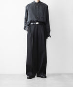 画像をギャラリービューアに読み込む, ssstein(シュタイン)のEASY LONG WIDE TROUSERS - BLACKの公式通販サイトsession福岡セレクトショップ
