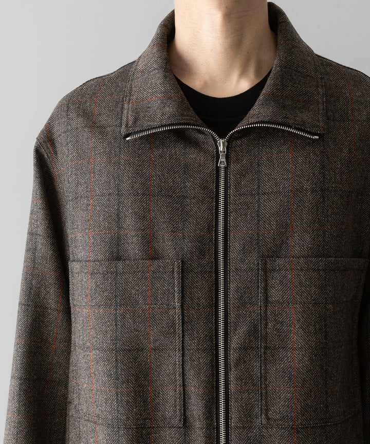ssstein(シュタイン)の24AWコレクション DRIZZLER ZIP UP JACKET - GLEN CHECK 公式通販サイトsession福岡セレクトショップ
