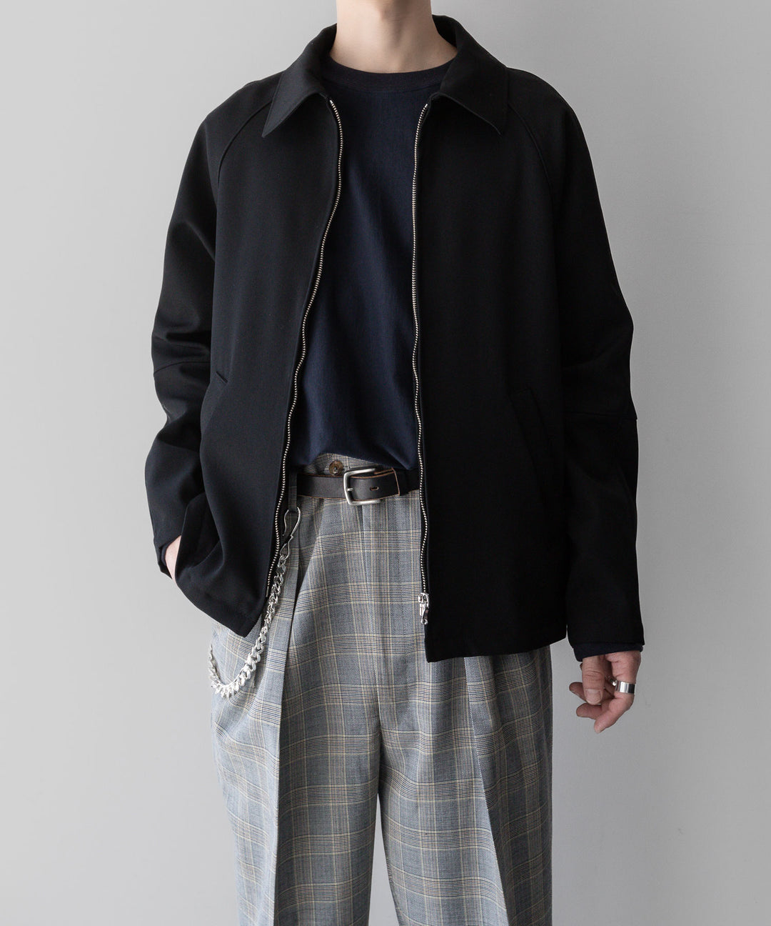 【INTÉRIM】インテリム PURE BLACK WOOL DRIVING JACKET - BLACK sessionセッション福岡セレクトショップ 公式通販サイト