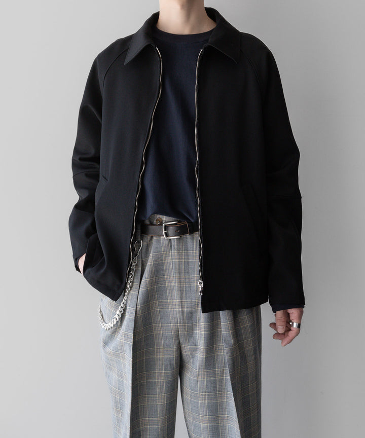 【INTÉRIM】インテリム PURE BLACK WOOL DRIVING JACKET - BLACK sessionセッション福岡セレクトショップ 公式通販サイト