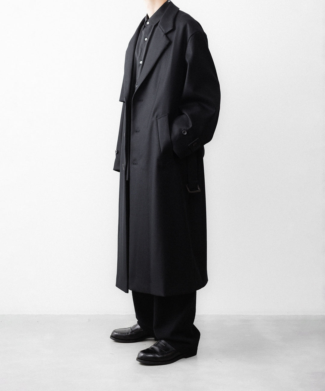 ssstein(シュタイン)のWOOL MELTON LAY CHESTER COAT - BLACKの公式通販サイトsession福岡セレクトショップ