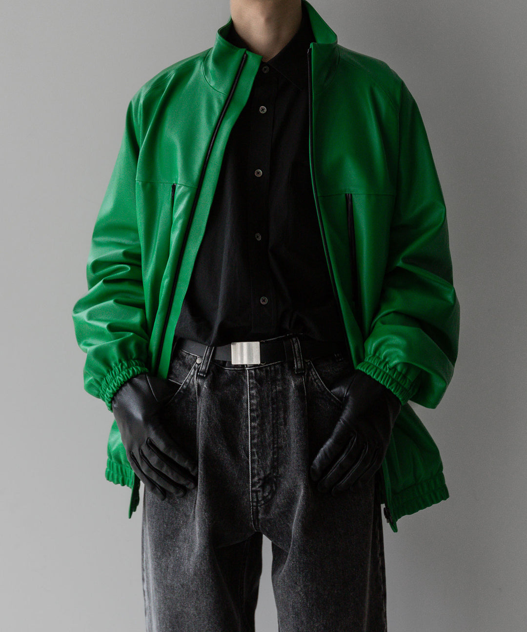 stein(シュタイン)の24SSコレクションCHEMICAL BLEACHED DENIM JEANSのBLACK