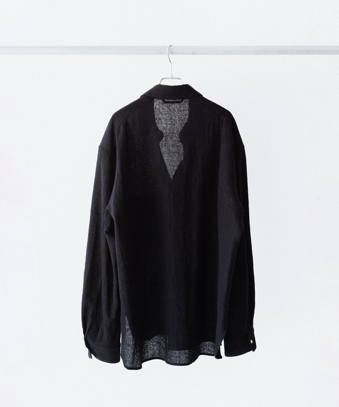 phebus フィーバス WOOL AMUNZEN SHIRTのBLACK 公式通販サイトsession福岡セレクトショップ