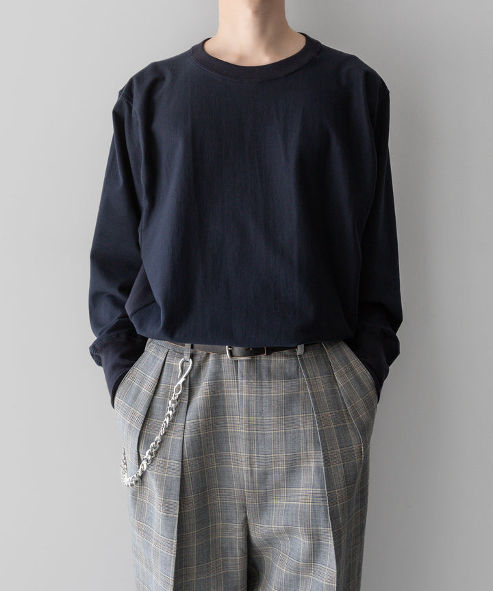 【INTÉRIM】インテリムのREVERSE WAVE L/S HIGH GAGE SWEAT SHIRT - D.NAVY公式通販サイトsession福岡セレクトショップ