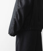 画像をギャラリービューアに読み込む, ssstein(シュタイン)の LIGHT LINEN SHIRRED LIGHT ZIP JACKET - BLACKの公式通販サイトsession福岡セレクトショップ
