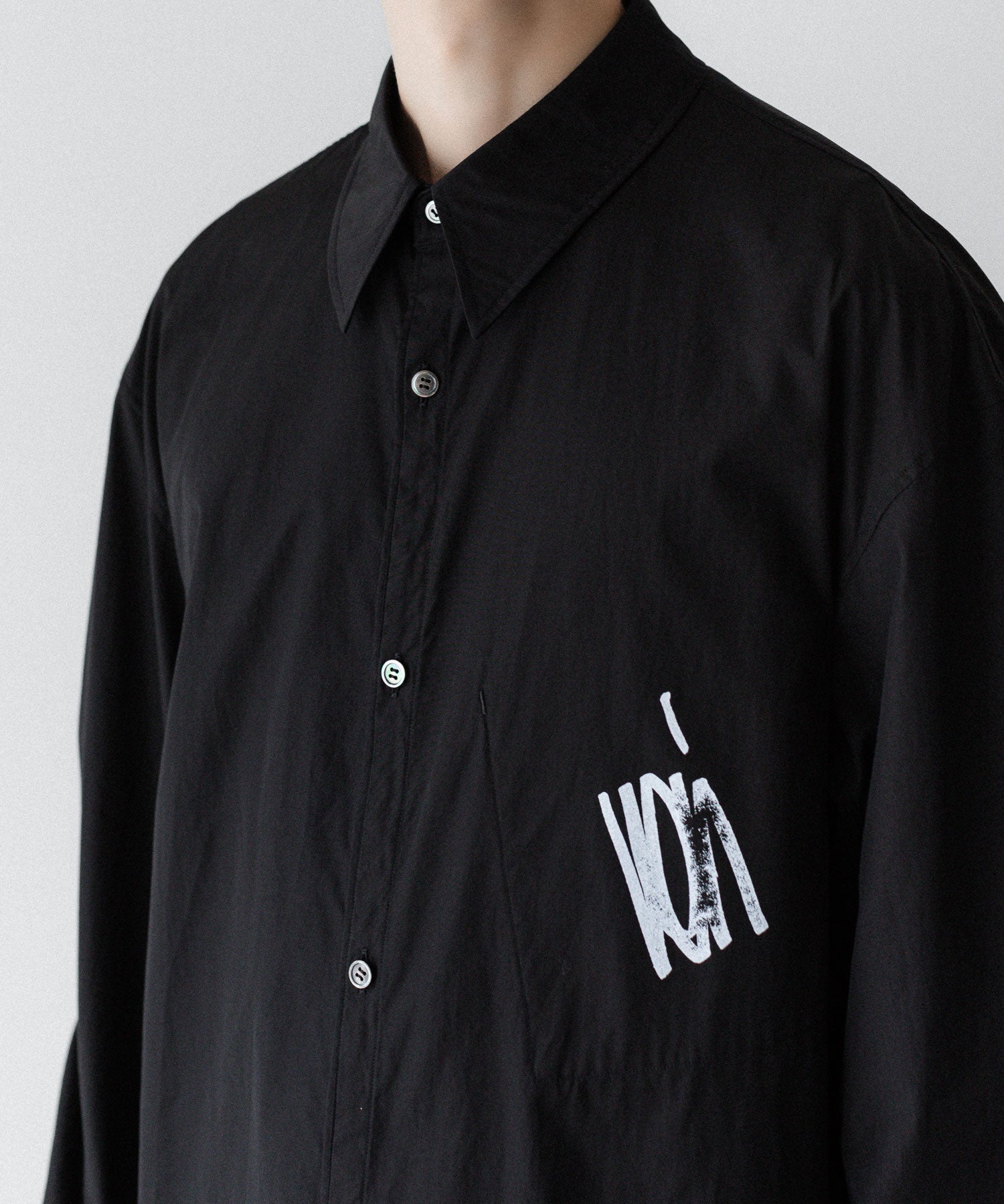 VEIN ヴェインの140/2 GIZA BROAD L/S SHIRT - BLACKの公式通販サイトsession福岡セレクトショップ