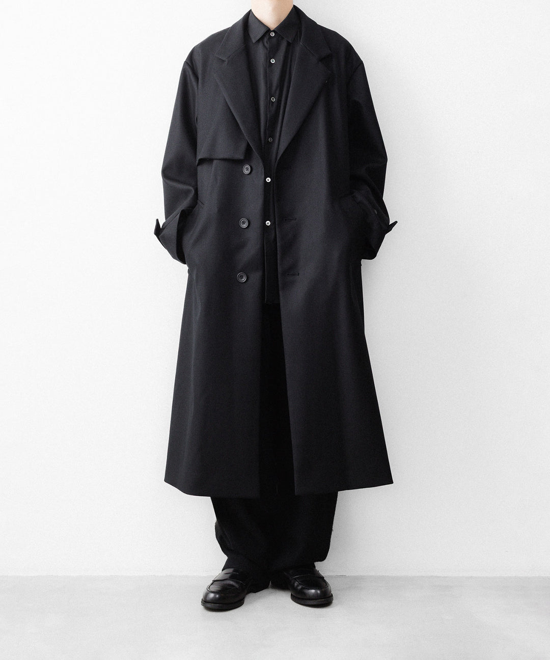 ssstein(シュタイン)のWOOL MELTON LAY CHESTER COAT - BLACKの公式通販サイトsession福岡セレクトショップ