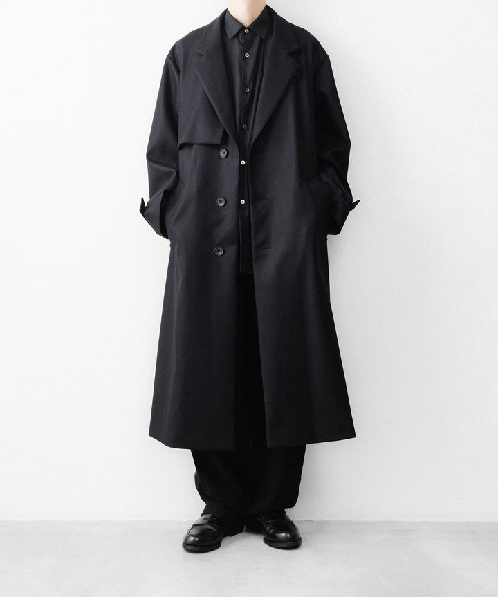 ssstein(シュタイン)のWOOL MELTON LAY CHESTER COAT - BLACKの公式通販サイトsession福岡セレクトショップ