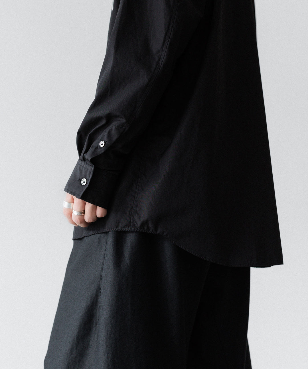 VEIN ヴェインの140/2 GIZA BROAD L/S SHIRT - BLACKの公式通販サイトsession福岡セレクトショップ