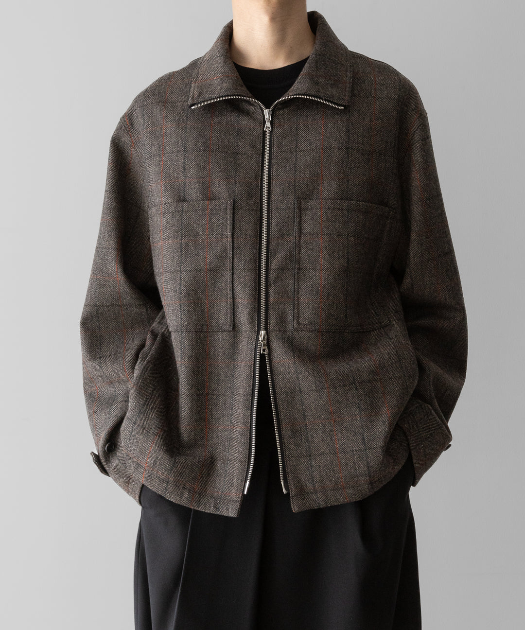 ssstein(シュタイン)の24AWコレクション DRIZZLER ZIP UP JACKET - GLEN CHECK 公式通販サイトsession福岡セレクトショップ
