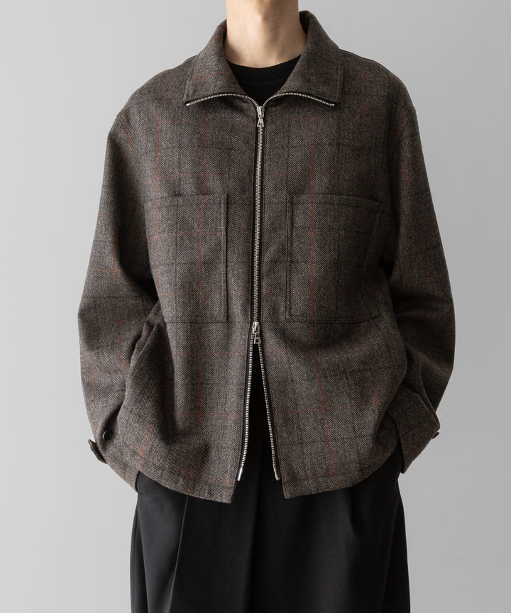 ssstein(シュタイン)の24AWコレクション DRIZZLER ZIP UP JACKET - GLEN CHECK 公式通販サイトsession福岡セレクトショップ