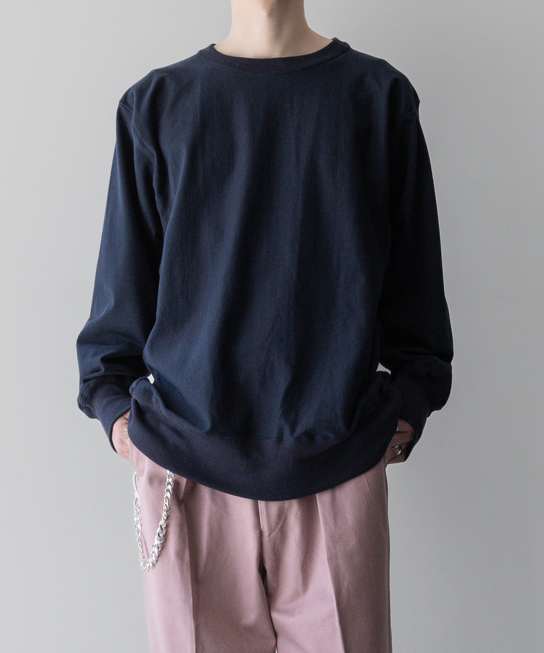 【INTÉRIM】インテリムのREVERSE WAVE L/S HIGH GAGE SWEAT SHIRT - D.NAVY公式通販サイトsession福岡セレクトショップ