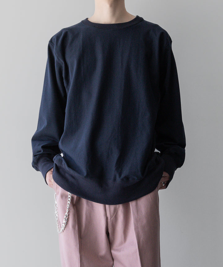 【INTÉRIM】インテリムのREVERSE WAVE L/S HIGH GAGE SWEAT SHIRT - D.NAVY公式通販サイトsession福岡セレクトショップ